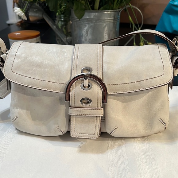 Coach Bags Coach White Leather Purse Poshmark